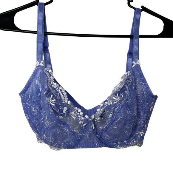 Adore Me Purple Lace Push-Up Bra - Picture 1 of 6